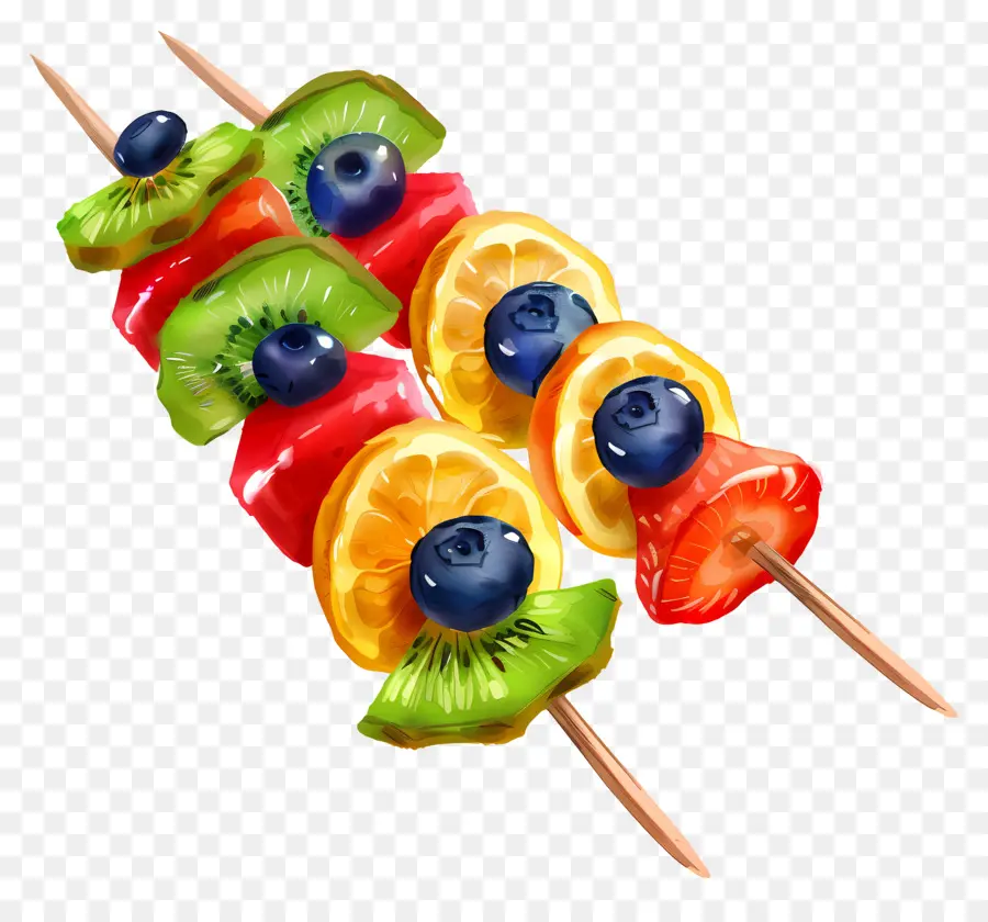 Brochettes De Fruits，Kebabs De Fruits PNG