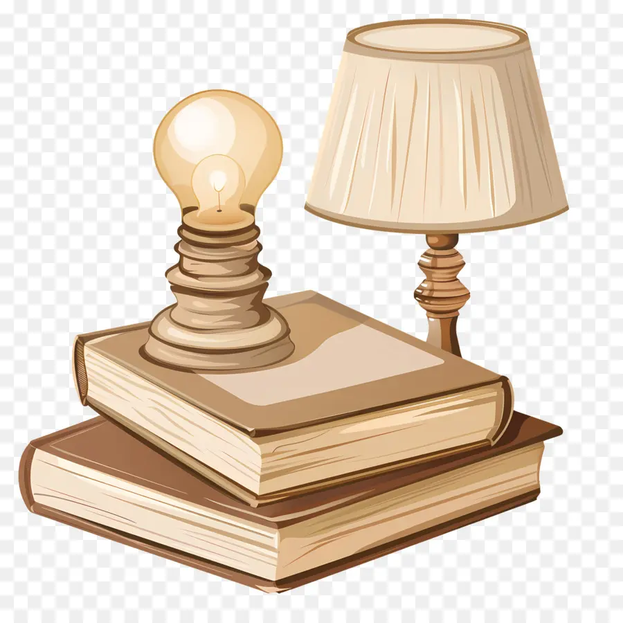 Livre Et Lampe，La Lecture PNG