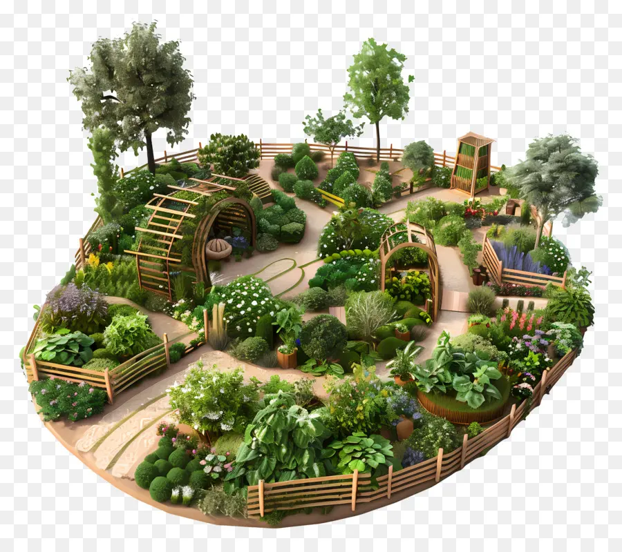 Jardin De Permaculture，Potager PNG