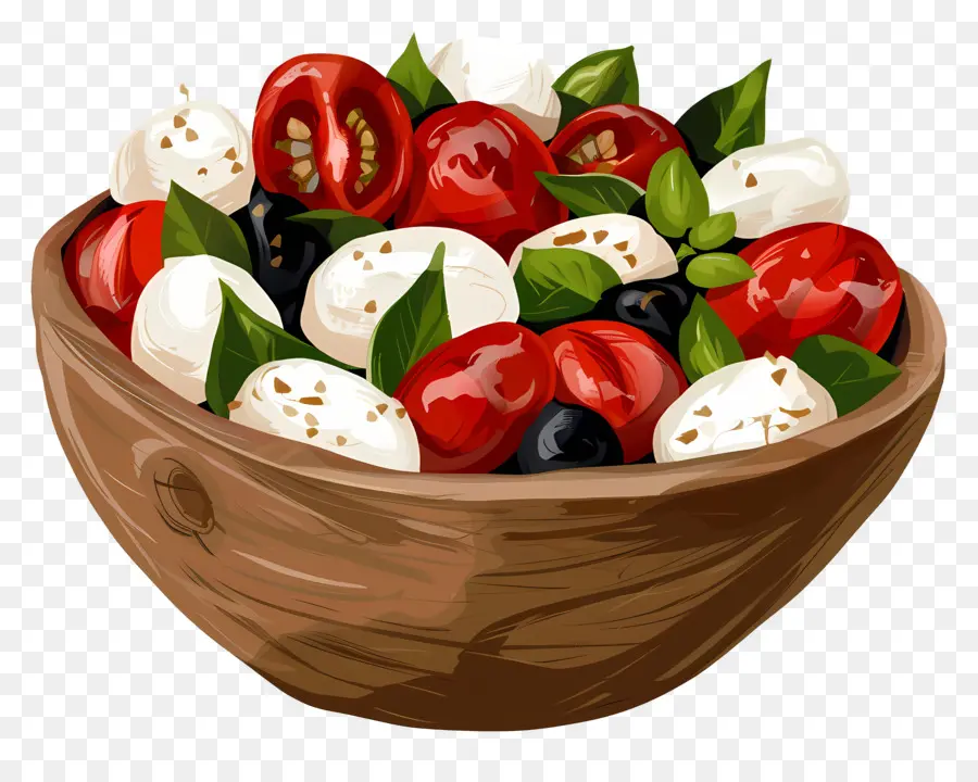Salade Caprese，Fromage PNG