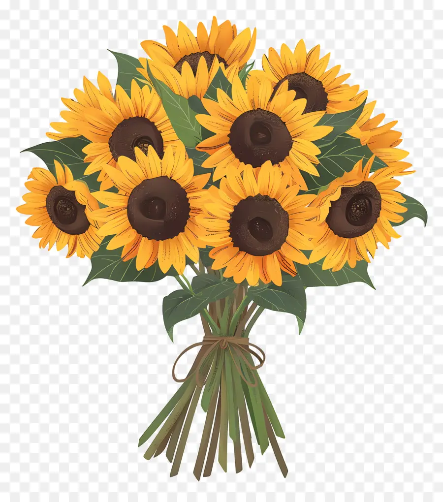 Bouquet De Tournesol，Tournesols PNG