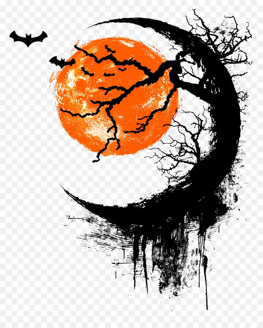 Halloween，Pleine Lune PNG