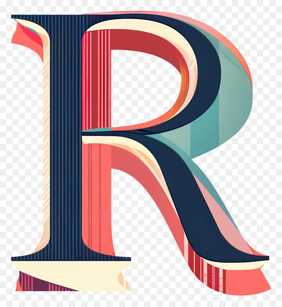 Lettre R，Coloré PNG