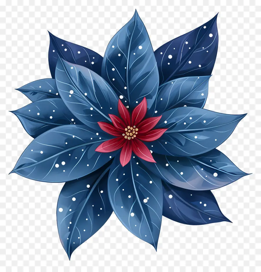 Fleurs D'hiver，Fleur Bleue PNG