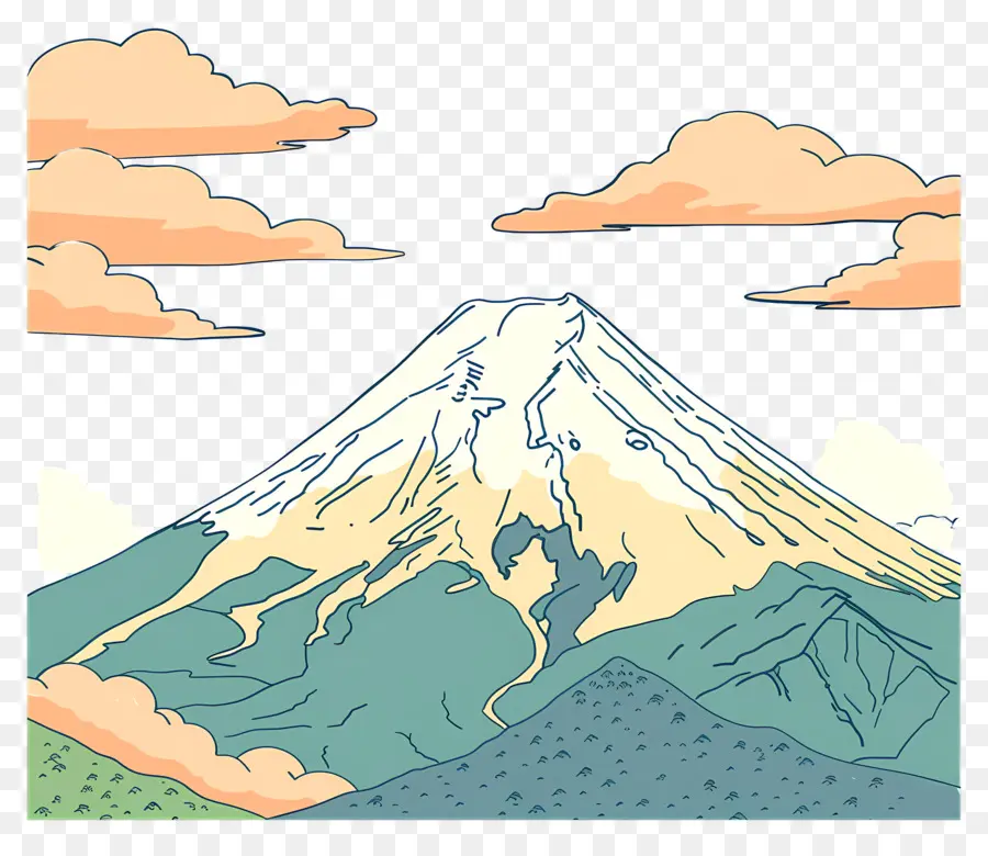 Mont Fuji，Montagne PNG