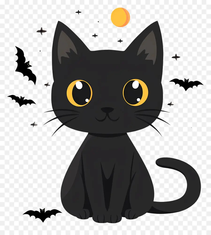 Halloween Chat，Chat Noir PNG