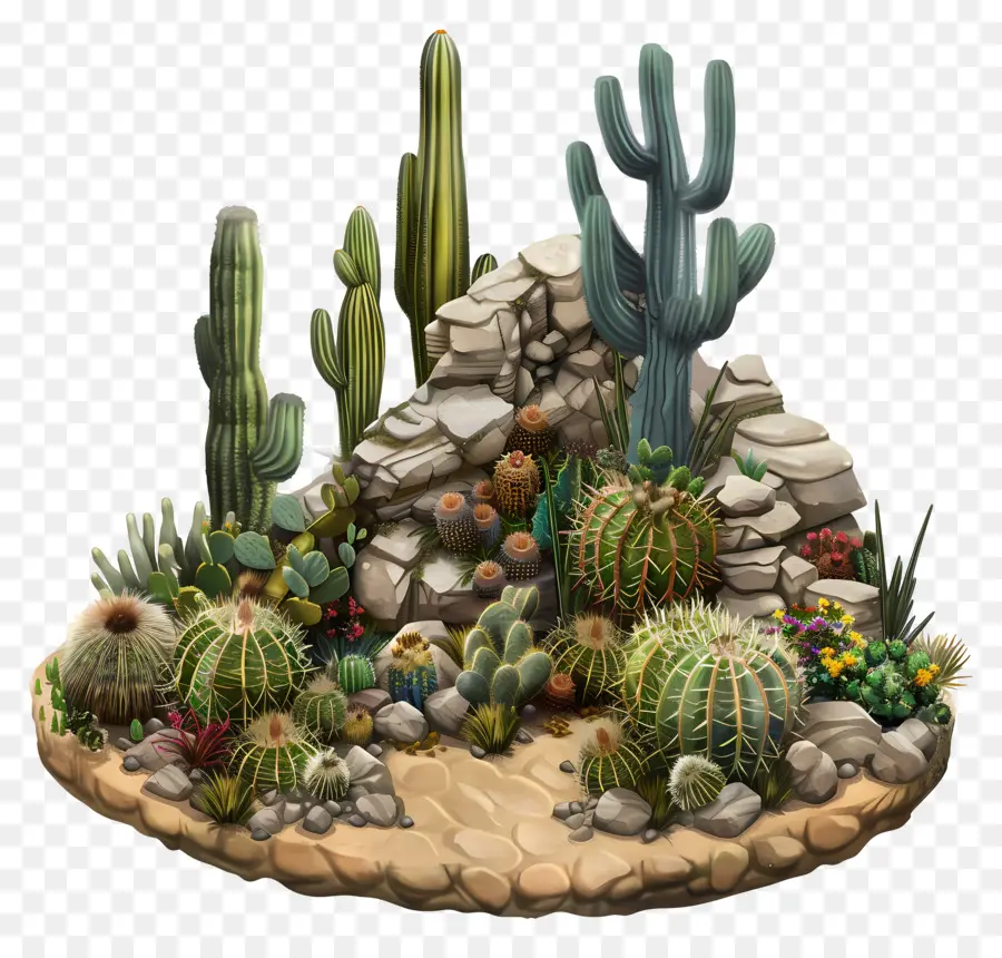 Jardin Du Désert，Jardin De Cactus PNG