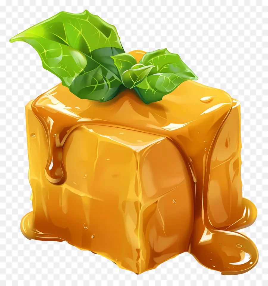 Cube De Caramel，Orange PNG