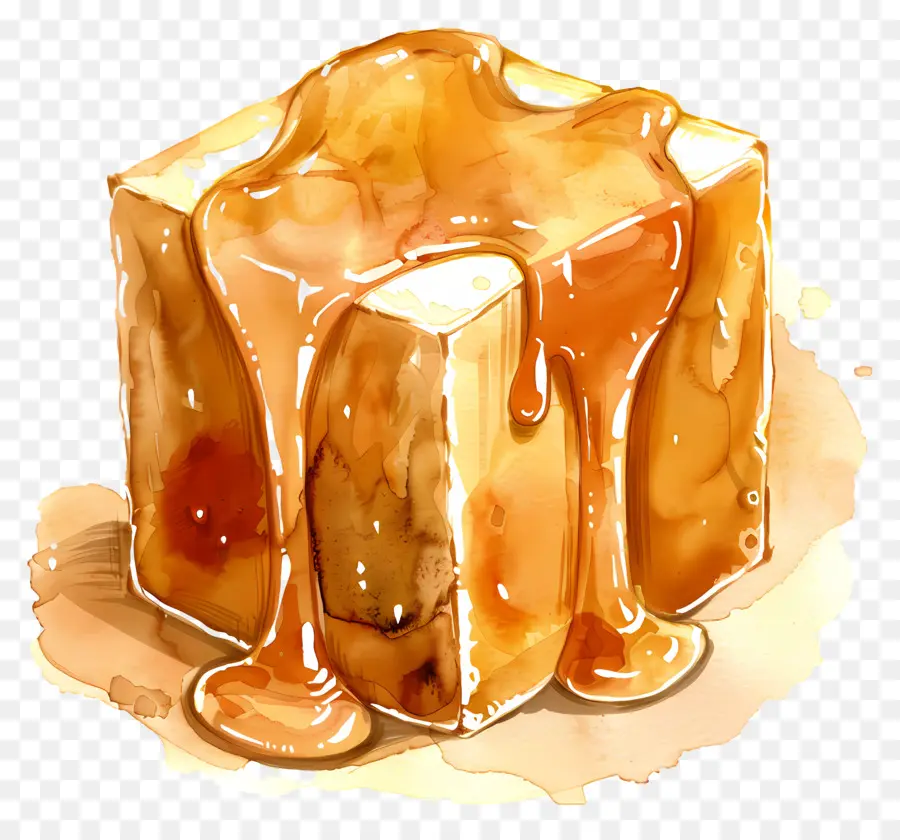 Cube De Caramel，Fromage PNG