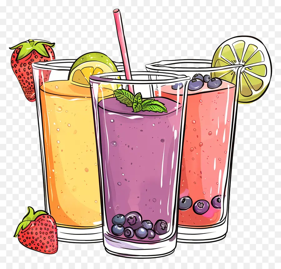 Smoothies，Fruits PNG