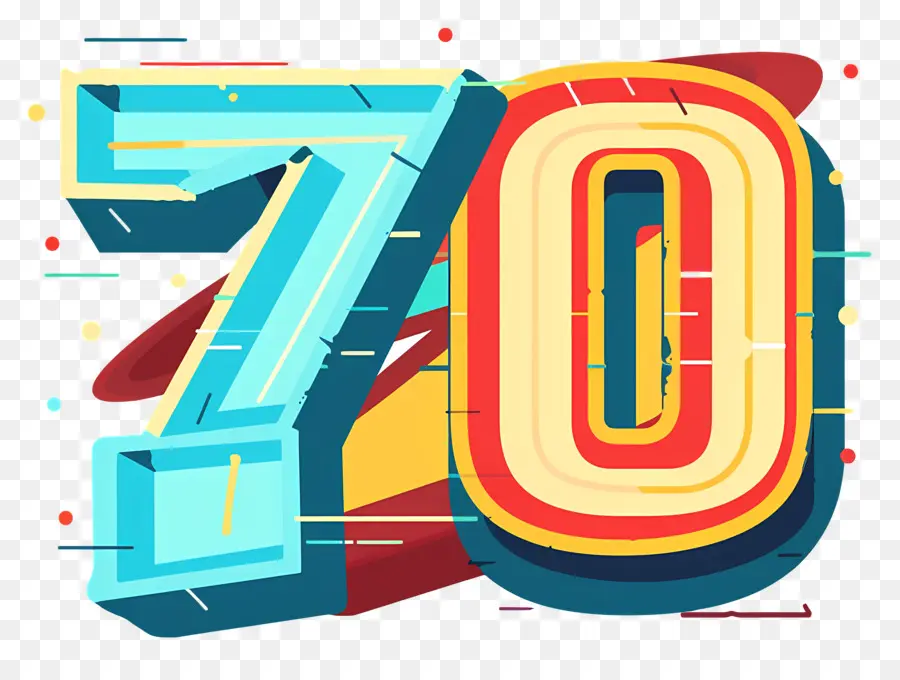 Numéro 70，Célébration De L'anniversaire PNG