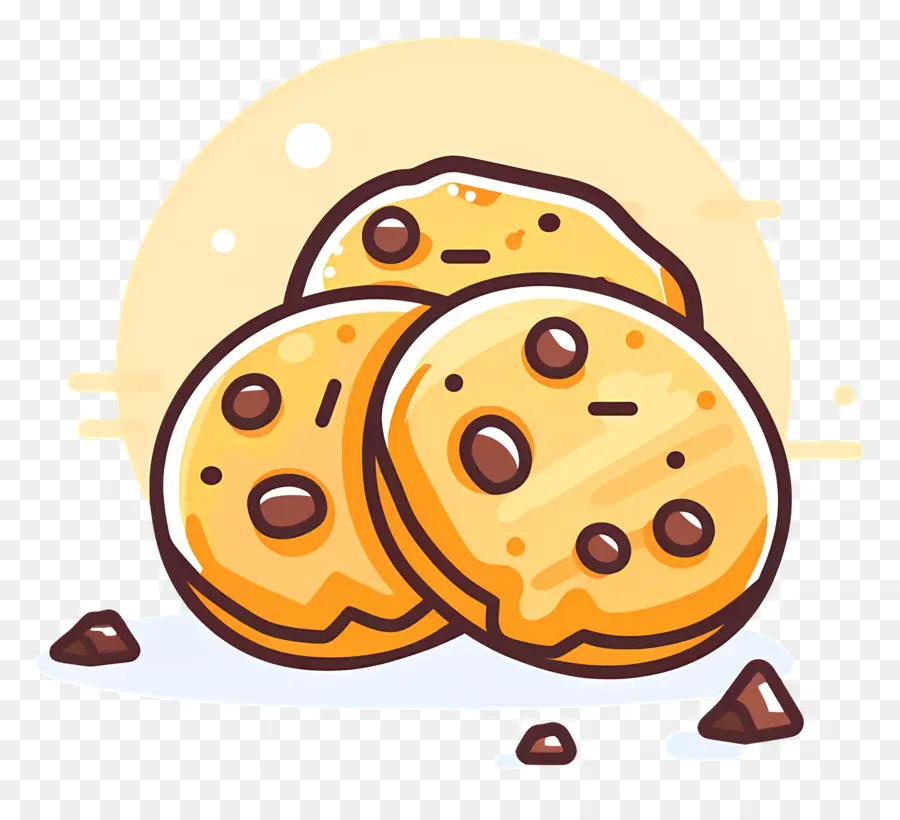 Les Cookies，Cookies Aux Pépites De Chocolat PNG