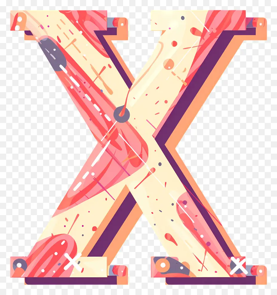 Lettre X，Graffiti PNG