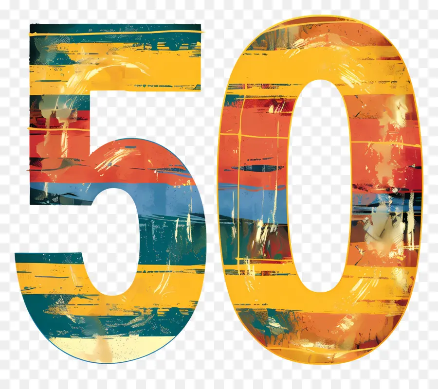 Numéro 50，Peinture PNG