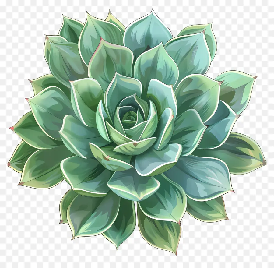 Plante Succulente，Feuilles Vertes PNG