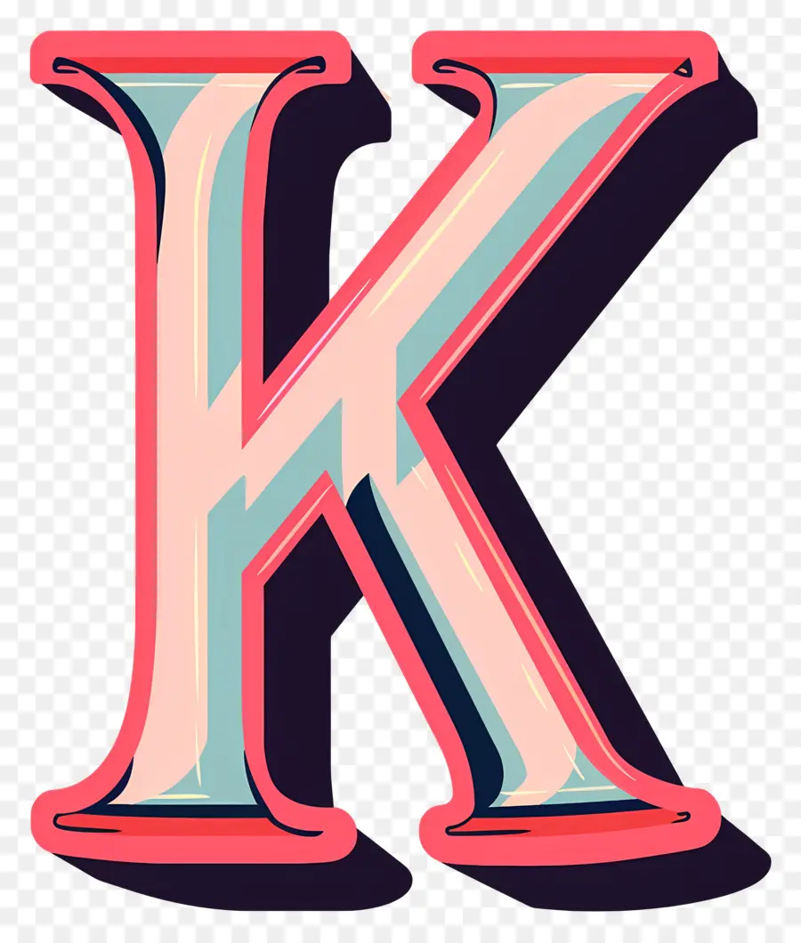 Lettre K，Effet De Paillettes PNG