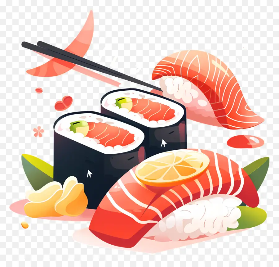 Sushi，Rouleaux PNG