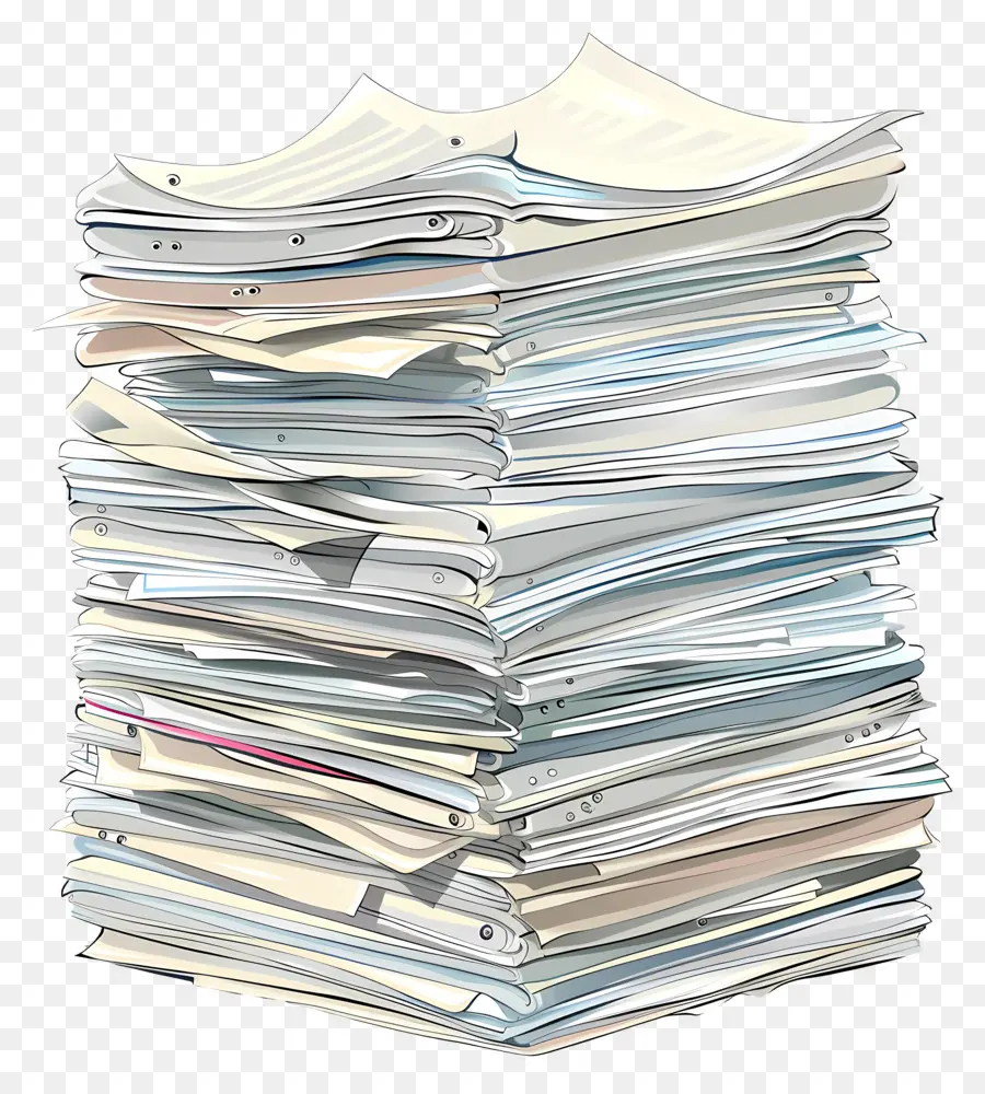 Pile De Papiers，Papier PNG