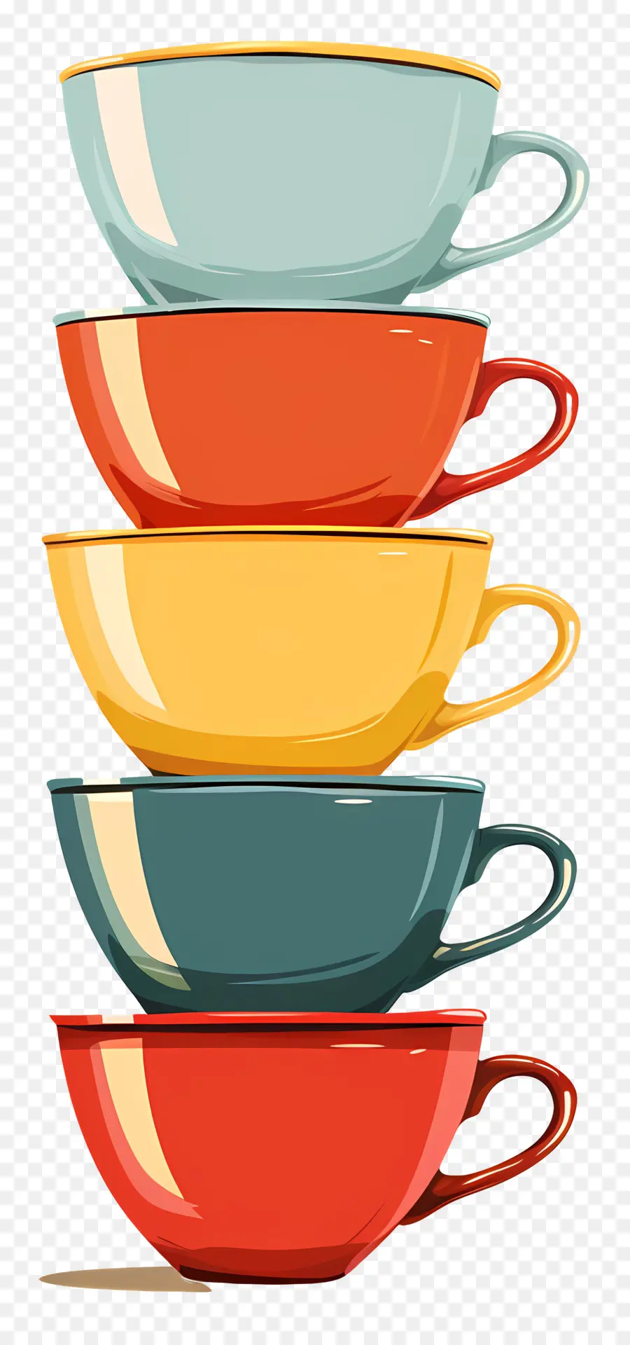 Pile De Tasses，Tasses Empilées PNG