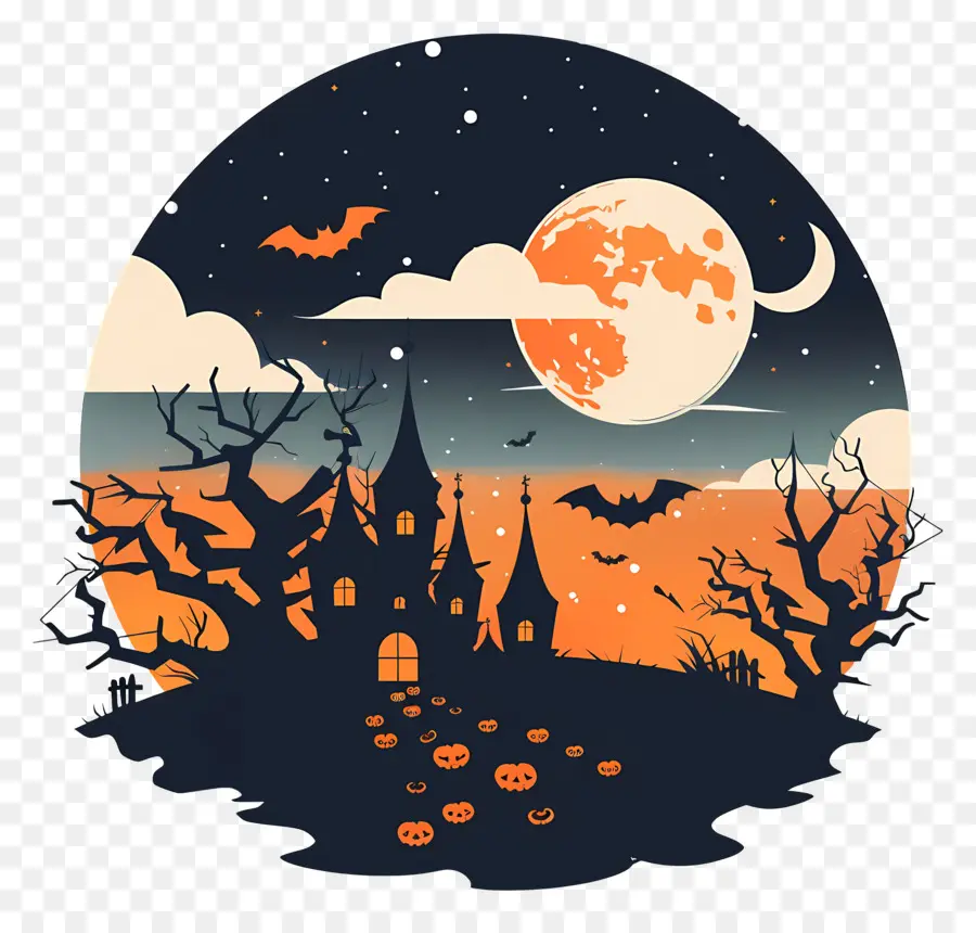 Halloween，Lune PNG