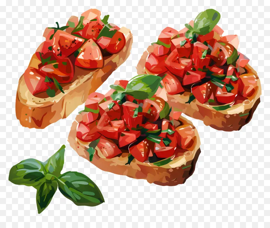 Bruschetta，Bruschetta De Tomate Grillée PNG
