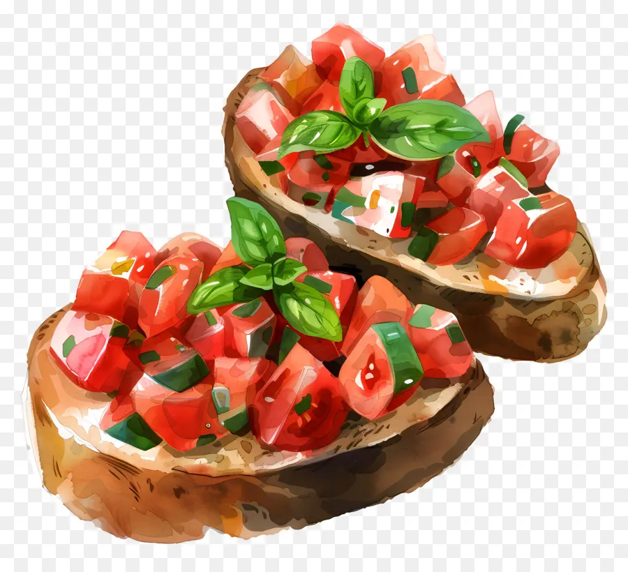 Bruschetta，Pain Grillé PNG