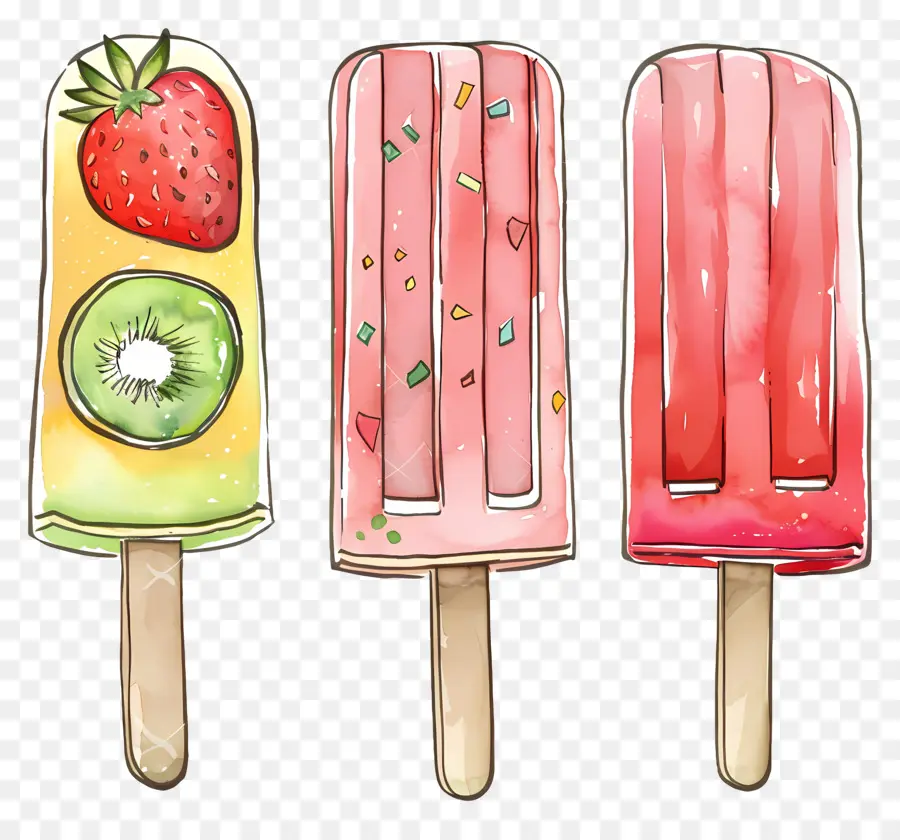 Sucettes Glacées，Popsicle PNG