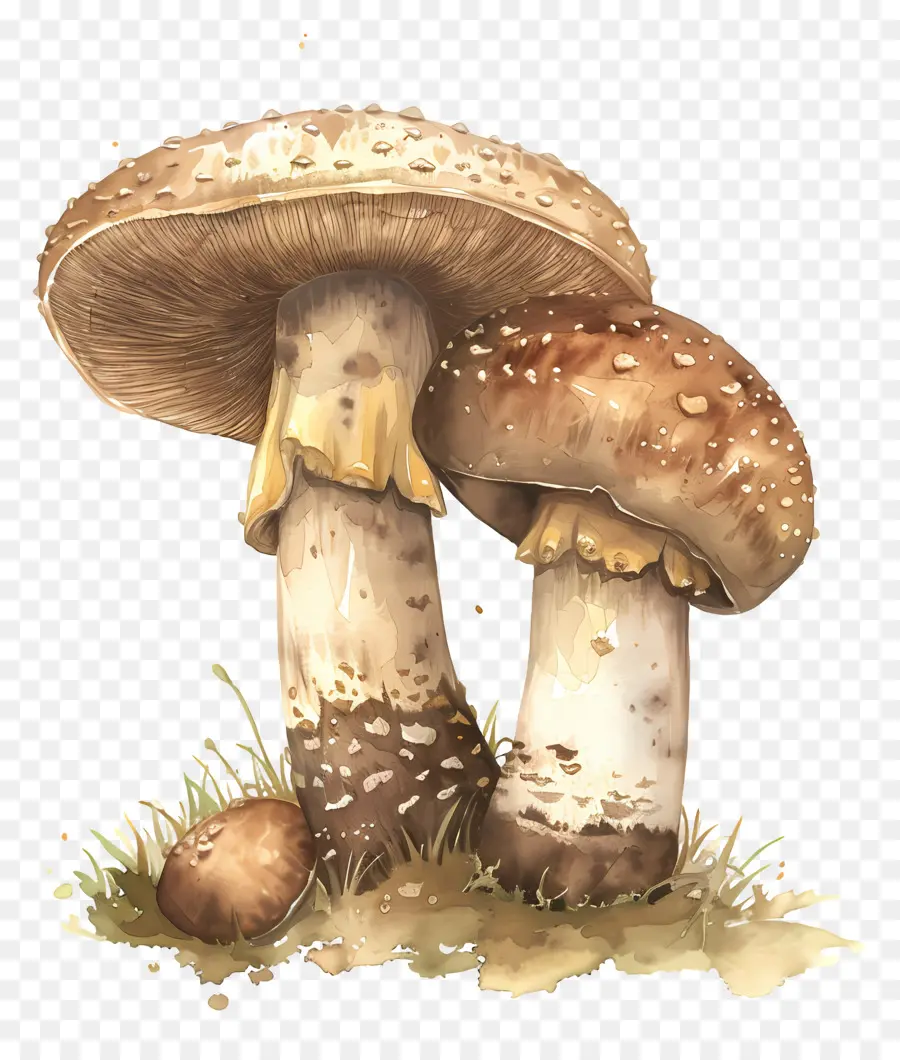 Champignon Shiitake，Champignon Brun PNG