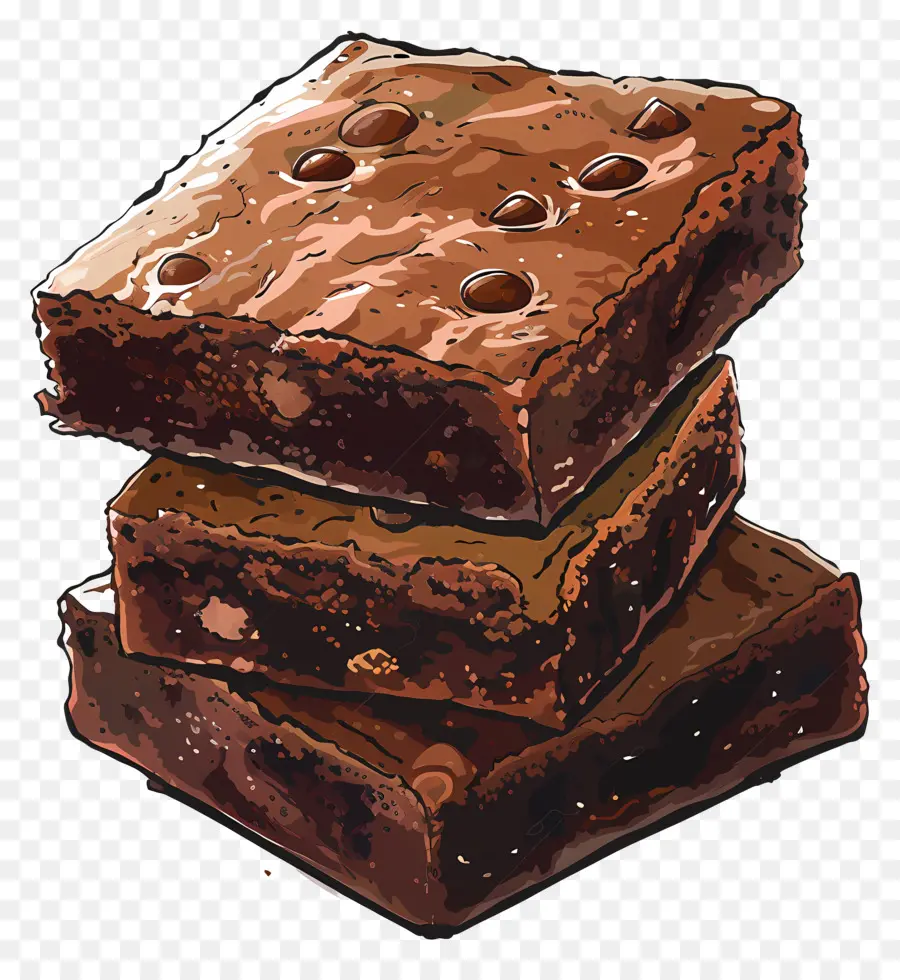 Brownies，Pépites De Chocolat PNG