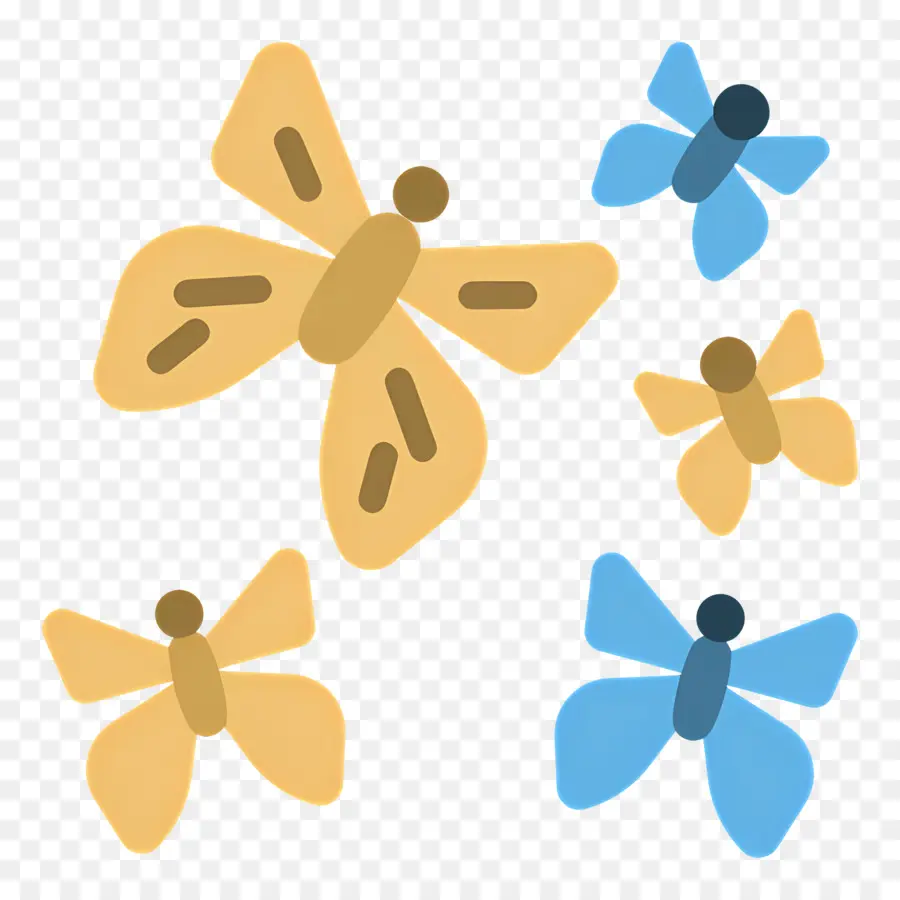 Papillon，Les Papillons PNG