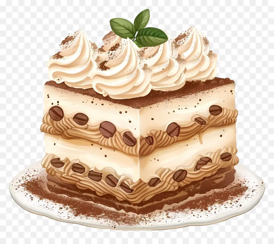 Tiramisu Gâteau，Gâteau Au Chocolat PNG