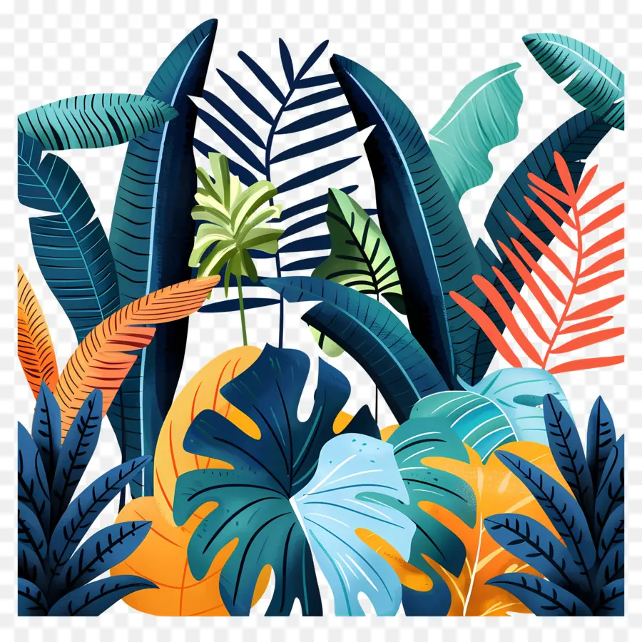 La Forêt Tropicale，Plantes Tropicales PNG