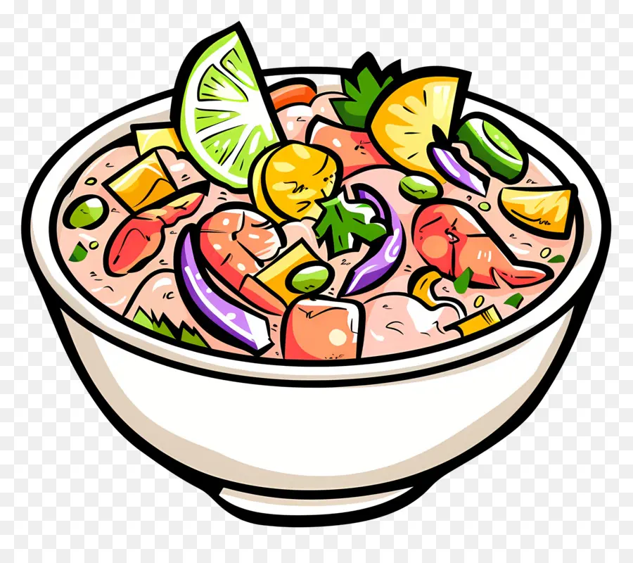 Ceviche，Crevettes PNG