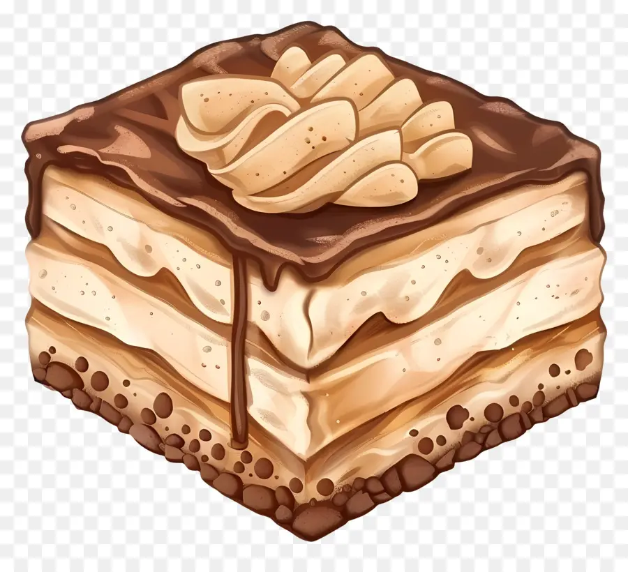 Tiramisu Gâteau，Gâteau Au Chocolat PNG