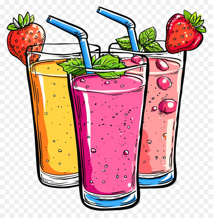 Smoothies，Des Boissons Rafraîchissantes PNG