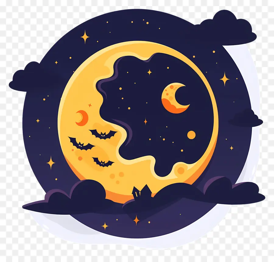 Halloween，Lune PNG