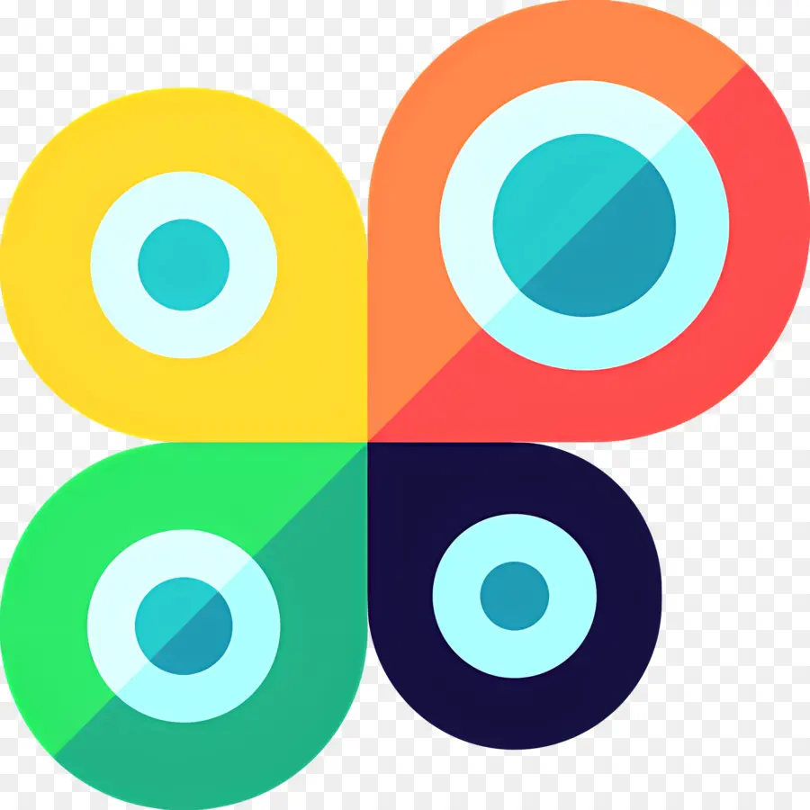 Proportion，Cercles Colorés PNG