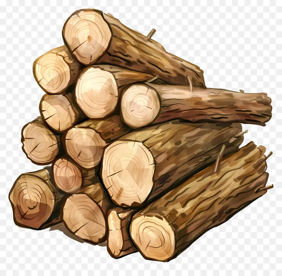 Pile De Journaux，Journaux En Bois PNG