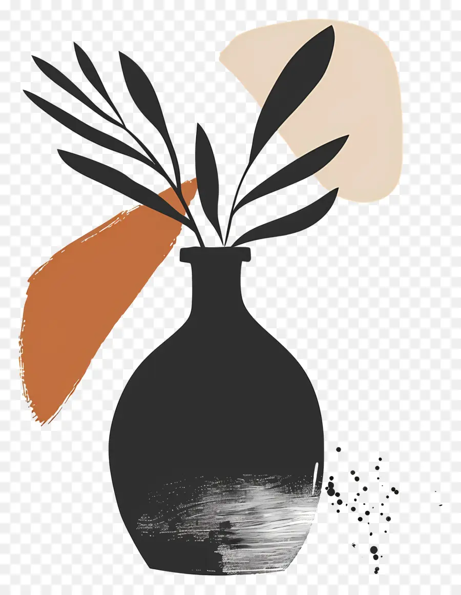 Silhouette De Vase，Vase PNG