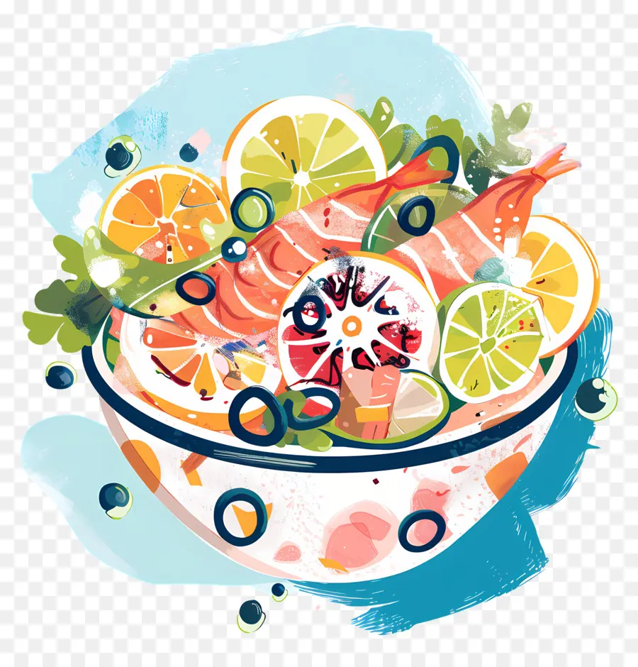Ceviche，Salade PNG