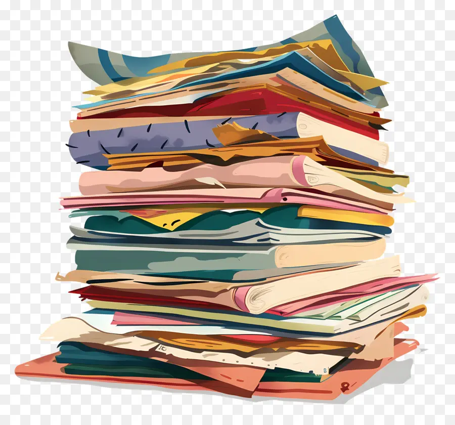 Pile De Papiers，Pile De Papier PNG