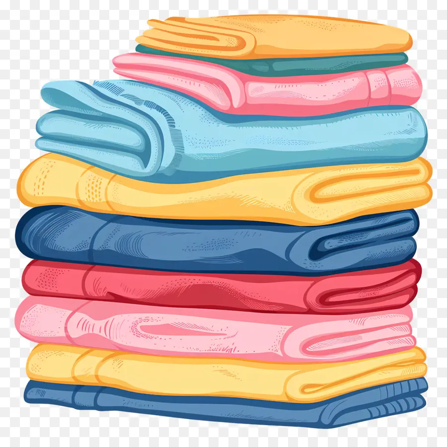 Pile De Serviettes，Vêtements PNG