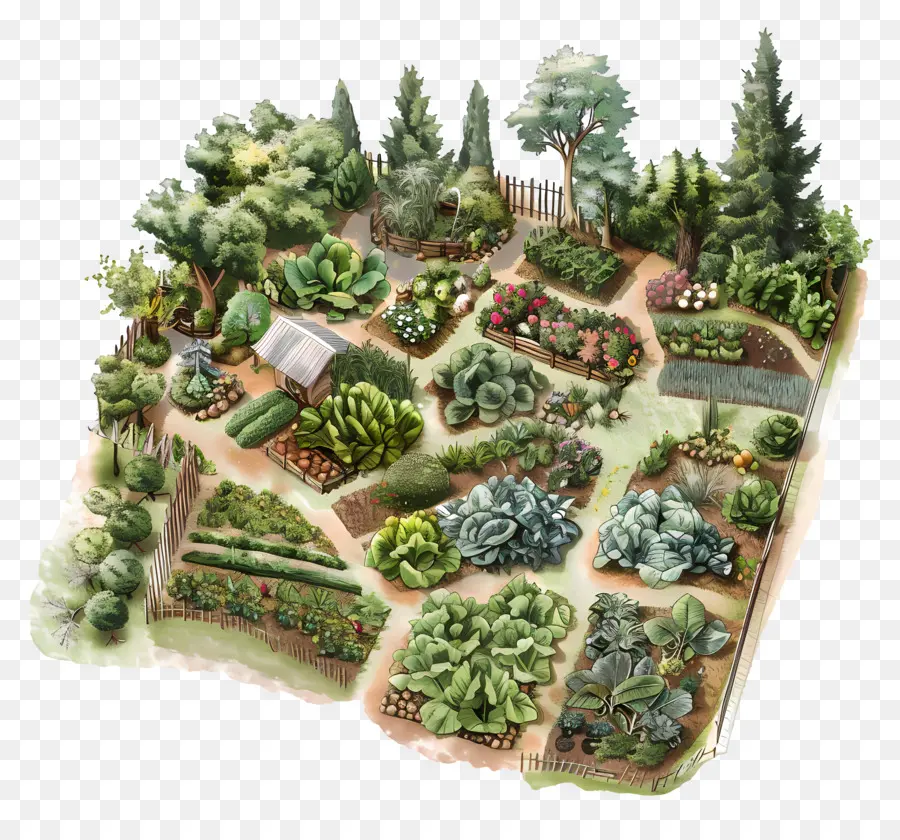 Jardin De Permaculture，Potager PNG