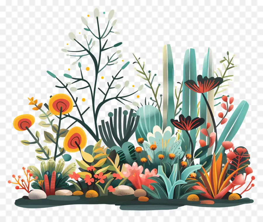 Jardin Moderne，Les Plantes PNG