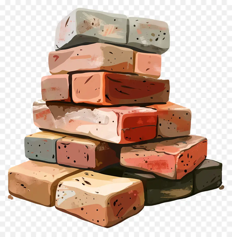 Pile De Briques，Blocs De Briques PNG