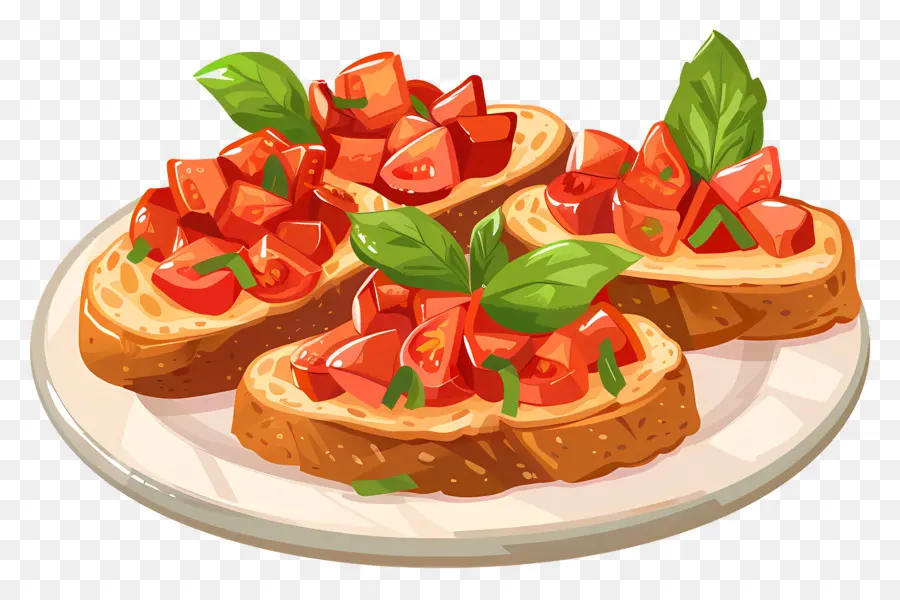 Bruschetta，Pain PNG