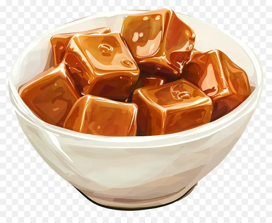 Cube De Caramel，Sauce Au Caramel PNG