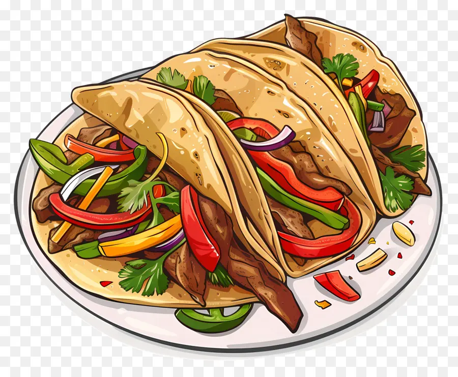 Les Fajitas，Tacos PNG