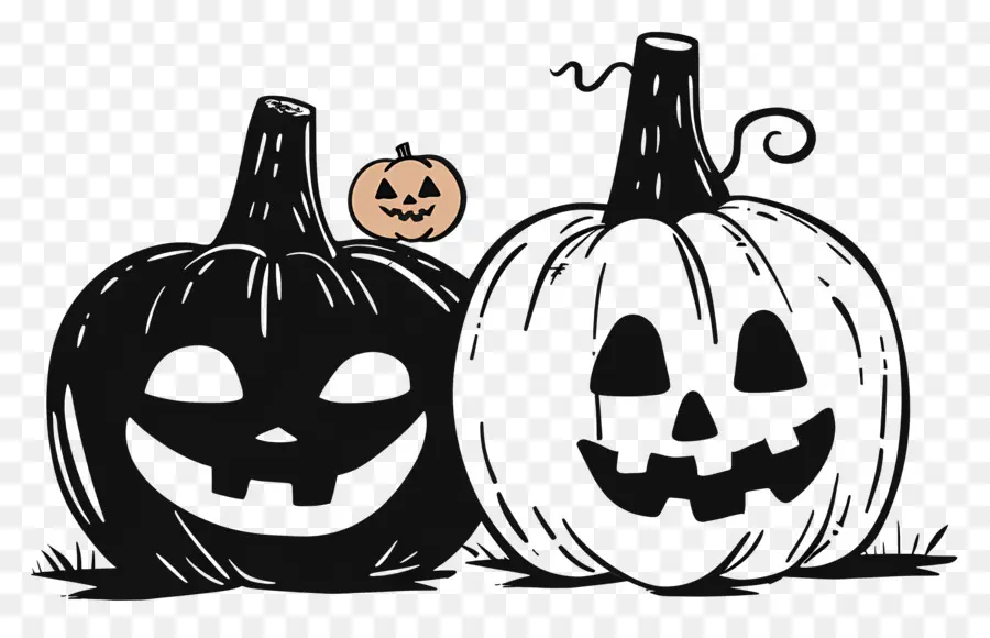 Citrouilles D'halloween，Jack Olanterns PNG