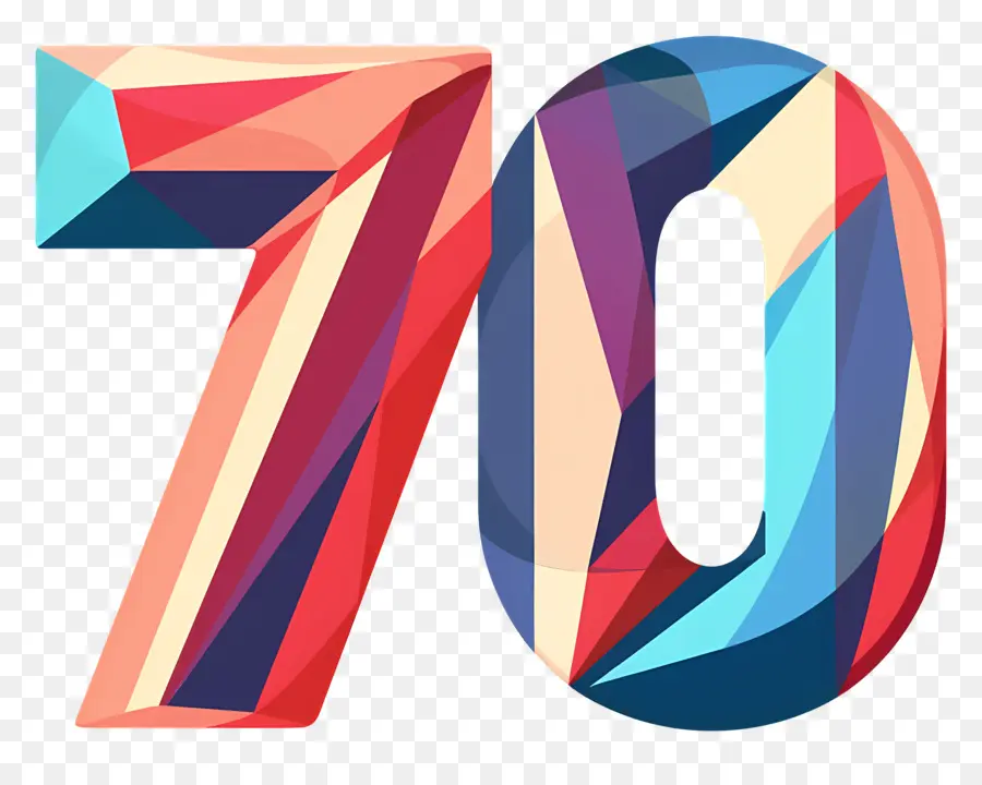 Numéro 70，70e Fête D'anniversaire PNG